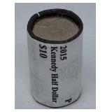 2015-P Kennedy Half Dollar Roll Uncirculated