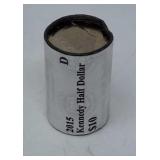 2015-D Kennedy Half Dollars Uncirculated Roll