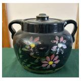 Vintage Stoneware Pottery Cookie Jar, likely