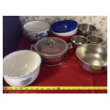 Plastic, Glass and Stainless Bowls