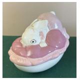 Ceramic Bunny Trinket Dish