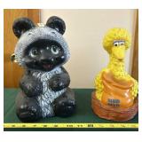 Collectible Sesame Street Big Bird Bank and a