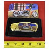 Motorcycle Knife in Tin Case