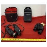 Bushnell and Viscount Binoculars with Cases. Both