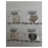 4 Uncirculated Kennedy Half Dollars