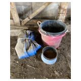 Tarp, Feed Tubs, Heater Bowl and Feed Pan