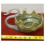 Hand Blown Glass Swan