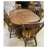 Table with 6 Chairs. Made in Yugoslavia. Table