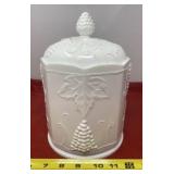 Anchor Hocking White Milk Glass Canister with