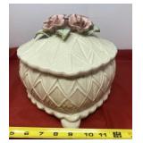 Heart with Flowers Cookie Jar