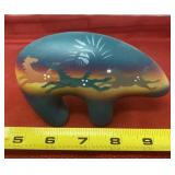 Hozni Pottery Thunder Herd Painted Bear