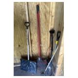 Snow Shovel, Rakes, and Extended Light Magnet