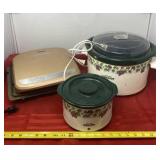 George Foreman Grill and Crockpots