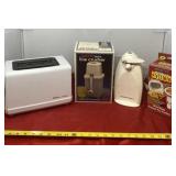 Swing A Way Ice Crusher, Betty Crocker Toaster,