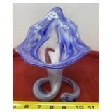 Hand Blown Art Glass Vase