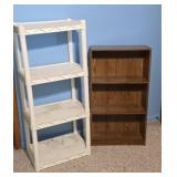 Plastic Shelf and Small Book Shelf
