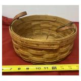 Longaberger 1994 Basket with Leather Handles.