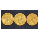 Andrew Johnson Presidential, Sacagawea, and Martin
