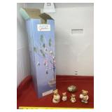 Homco Bear Figurines, Marble Egg and Easter