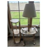 3 Tier Heart Shaped Shelf and Table Lamp
