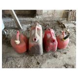 1 gal, 5 gal and 2 gal Gas Cans