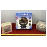 Crystal Serving Piece, Puzzle Ball and