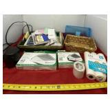 Electric Pencil Sharpener, Envelopes, Notepads,