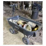 Gorilla Cart with Hard Tires and All Contents In
