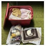 Unfinished Crocheting and Quilting Projects with