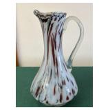 Vintage Art Glass Pitcher. Often referred to as