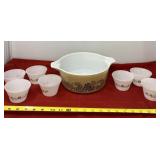 Pyrex Homestead Pattern Casserole Dish with