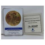 1933 Gold Double Eagle Replica Layered in 24