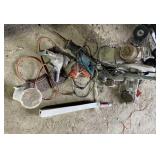 All Saws and Barrel Pump on Floor