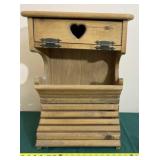 Country Crafts Heart Table with Storage