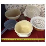 Strainers and Bowls including Tupperware