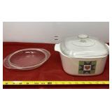 Corning Ware Quilt Pattern Casserole Dish 1994