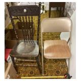 Samsonite Chair with Wood Chair
