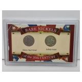 Rare nickels Liberty Head Nickel and a Buffalo