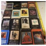 8 Track Tapes including Rod Stewart, Foreigner