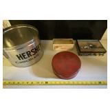 Hersheys and More Tins with Contents in Red One