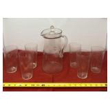 Princess House Heritage Pitcher and Glasses