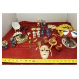 Angel Figurines, Collector Spoons, Glove, Mask
