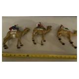 Three Wiseman on Camels Figurines