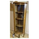 Corner Curio Cabinet. 22" x 60".