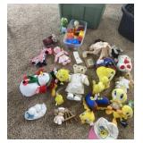 Tweety Bird and all Stuffed Animals with Tote