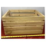 Wood Crate with Handles