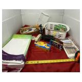 Olympus Camera, Film, Pens, Copy Paper and Basket