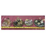 Mini Decorative Tea Sets. Cows, Chickens, Bears