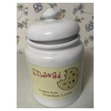 Enjoy Ceramic White Cookie Jar