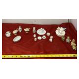 Bear Figurines, Tea Set and Porcelain Mask